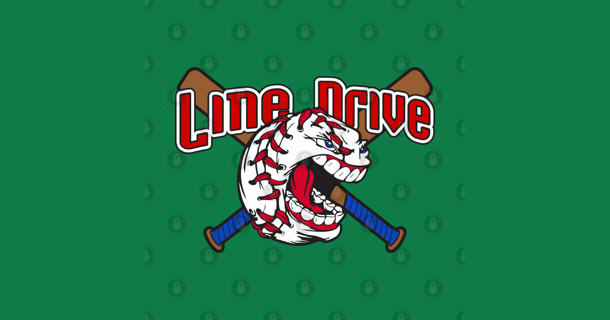 Line Drive Baseball Logo Line Drive TShirt TeePublic