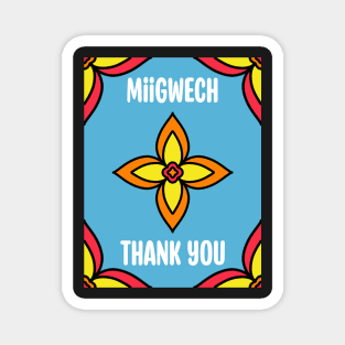 Thank You Ojibwe Magnet