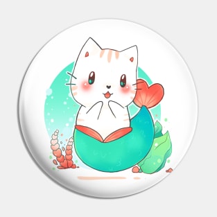 Cat Mermaid - Purrmaid chibi Pin