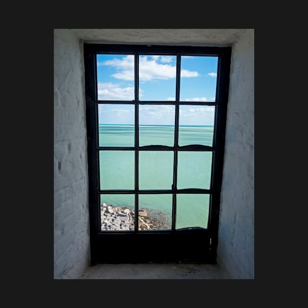 The view from the lighthouse window Bill Baggs Lighthouse Key Biscayne Florida by WayneOxfordPh