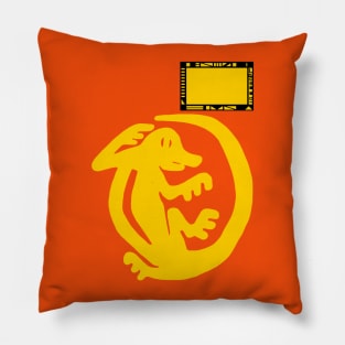 Orange Iguanas Pillow