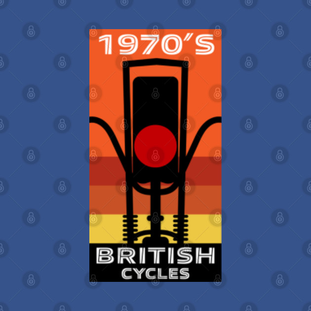 Discover 1970s British Kids Chopper Inspired Bike Art - 1970s Kids Inspired Bike Memories - T-Shirt