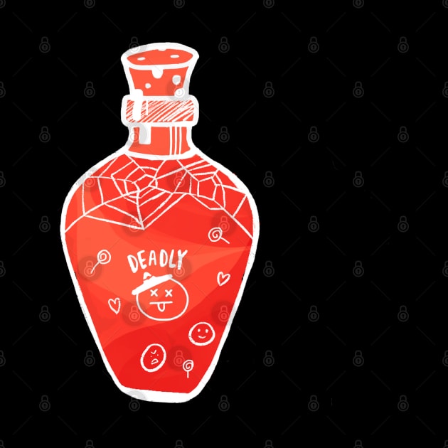 Halloween red emoji potion with by Rice Paste