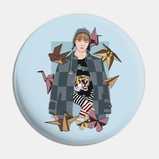 BTS V ORIGAMI Pin