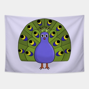 Colorful peacock Tapestry