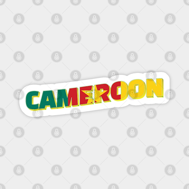 Cameroon Vintage style retro souvenir Magnet by DesignerPropo