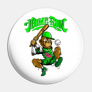 Home Run Monkey Pin