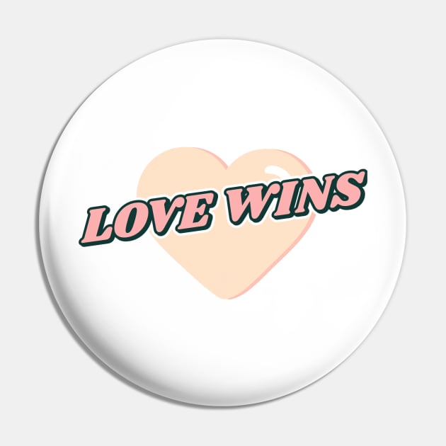 Love wins Pin by AllPrintsAndArt