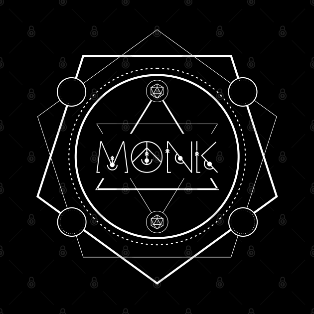 Monk Character Class TRPG Tabletop RPG Gaming Addict by dungeonarmory