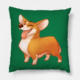 Happy Corgi Pillow