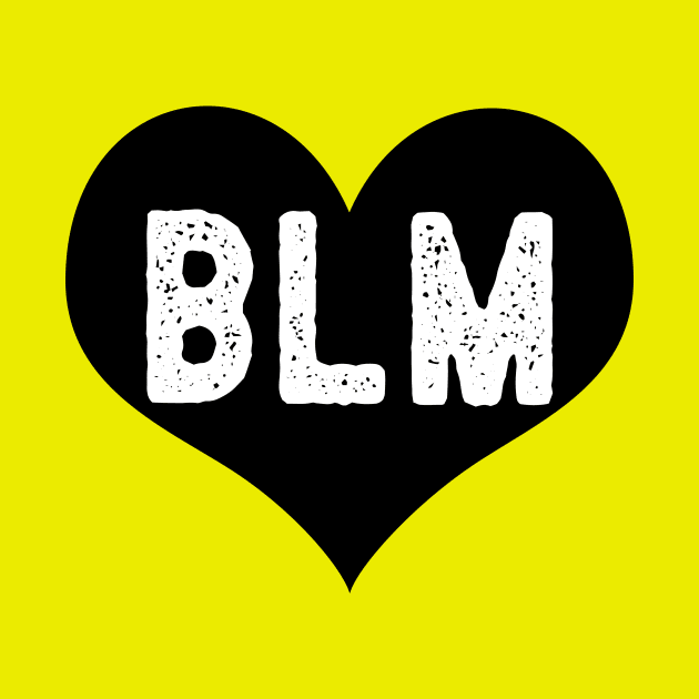 BLM - Black Lives Matter Black Heart by TrendHawk