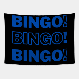 Bingo Bingo Bingo Blue Tapestry