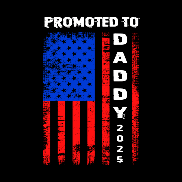 Patriotic Mens Promoted To Daddy Est 2024 First Time Dad Gift For Men Father day by Patch Things All