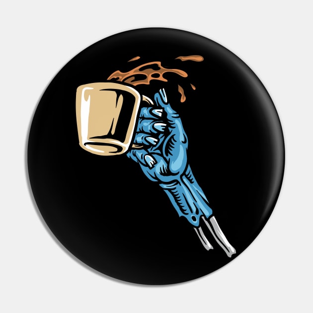 COFFEE ZOMBIE Pin by WYB 