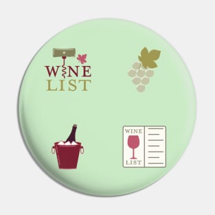 Wine Pattern Pin