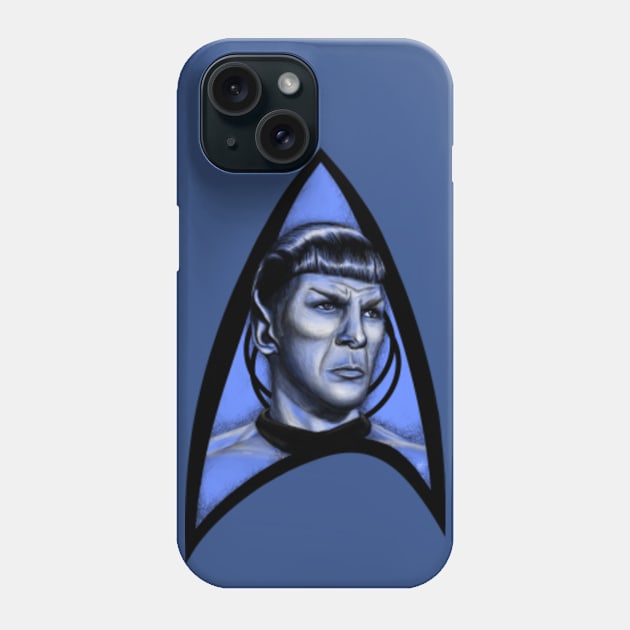 Vintage Spock (Aqua Variant) Phone Case by ShayLei