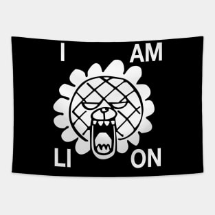 i am lion and be scared of me Tapestry