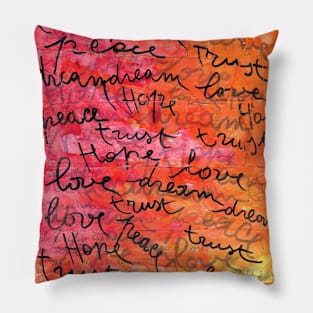 peace,dream,trust,hope,love - 1 Pillow