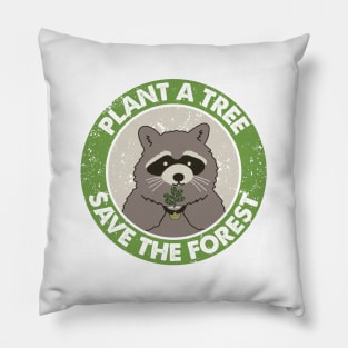 RACCOON SAVE THE FOREST Pillow