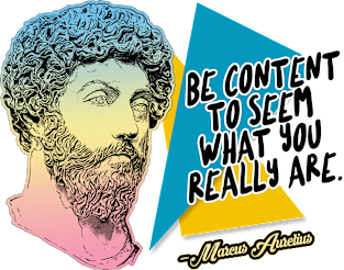 Marcus Aurelius Philosophy Quote Statement Typography Design Magnet