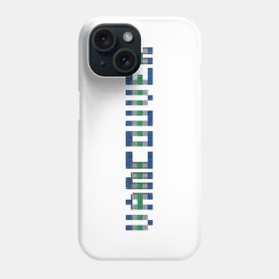 Tiled Pixel Hockey City Vancouver 2017 Phone Case