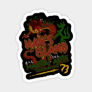 Han's Island Martial Arts Tournament Magnet