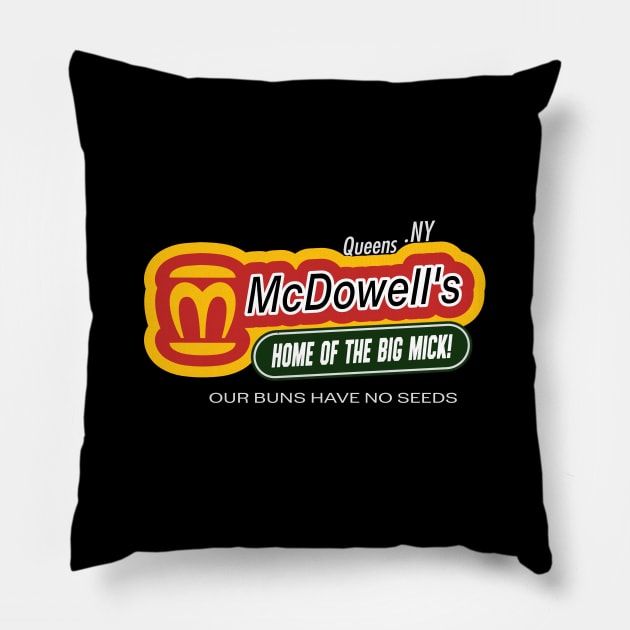 McDowell's Vintage Logo Pillow by Nostalgia Avenue