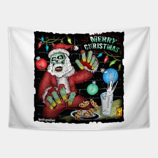 Santa Zombie wants Brains by Grafixs© / Miguel Heredia Tapestry