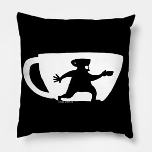 Too Much Coffee Man Signal Pillow