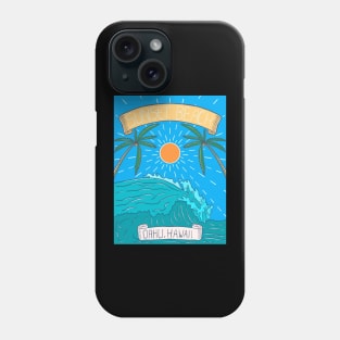 Sunset Beach Oahu Hawii Phone Case