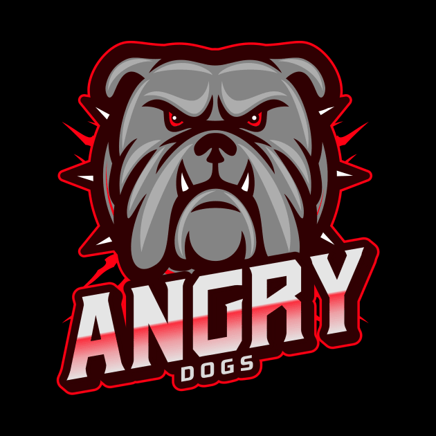 Angry bull dog by Marley Moo Corner