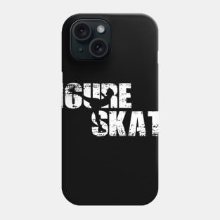 Distressed Look Figure Skating Gift For Figure Skaters Phone Case