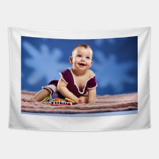 Adorable seven months babygirl Tapestry