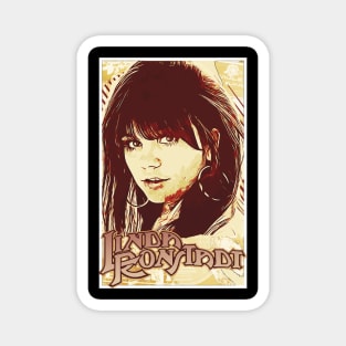 Vintage Linda Ronstadt Fan Art Design Magnet