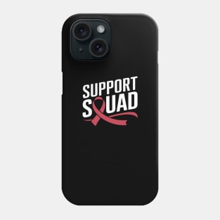 Support Squad - Throat Oral Head & Neck Cancer Awareness Phone Case