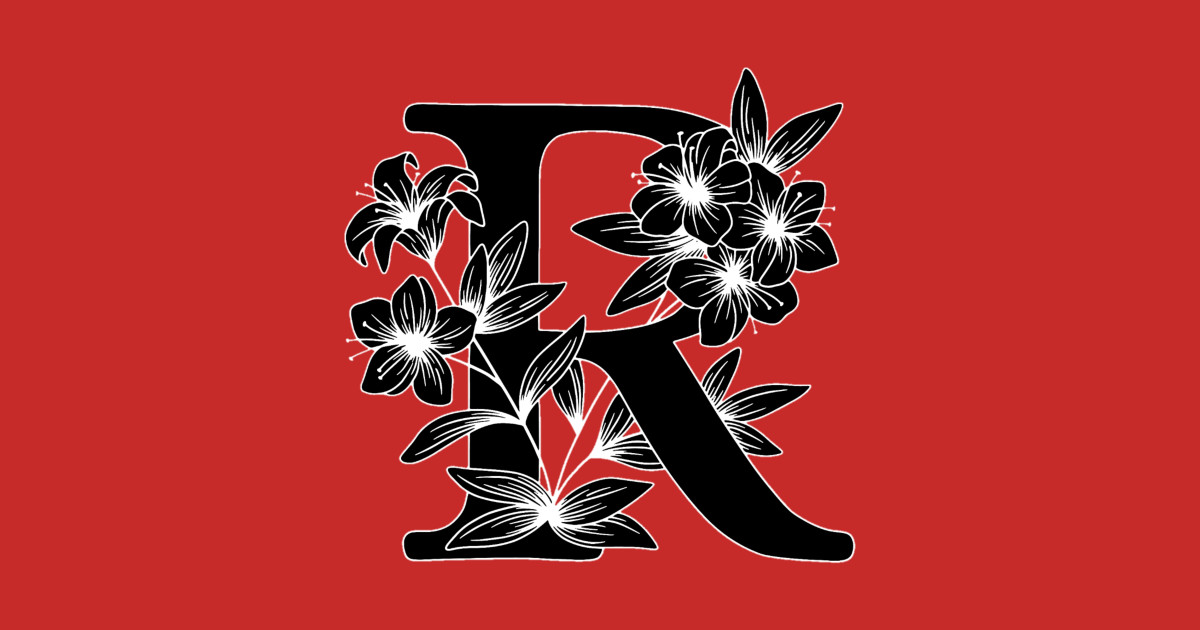 Beautiful letter R - Typography - T-Shirt | TeePublic