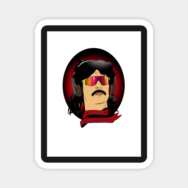 Dr Disrespect Magnet by Suzannafell