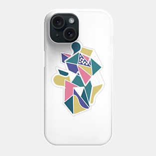 Geometric abstract pastel graphics Phone Case