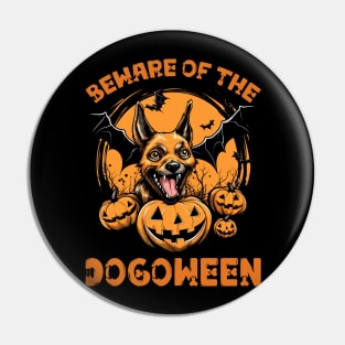 Beware the Dogoween Witch Pup! Pin