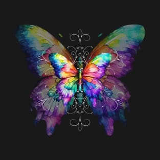 Enchanting Butterfly Watercolor Art Print T-Shirt