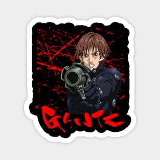 GANTZ Nightmares - Face Your Fears with This Haunting T-Shirt Magnet