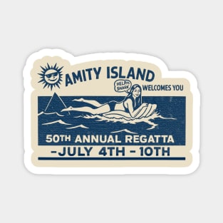 Amity Island 50th Regatta – Just Keep Swimming Magnet