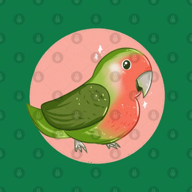 Cute Rosy-faced Lovebird by ellenent