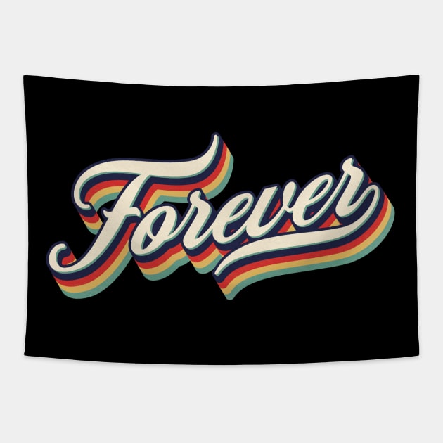 Retro Vintage Forever Tapestry by Whimsical Thinker