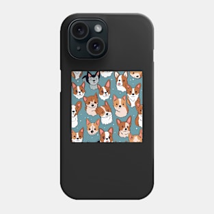 Cute Corgi Dog Pattern Phone Case