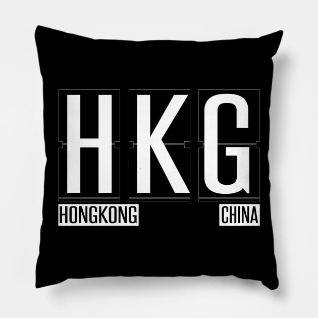 HKG - Hong Kong Souvenir or Gift Shirt Apparel Pillow by HopeandHobby