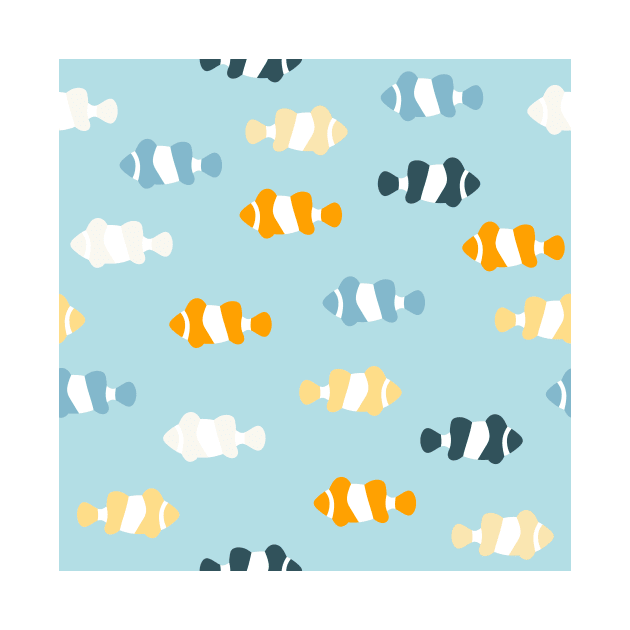 Abstract clown fish drawing by SooperYela