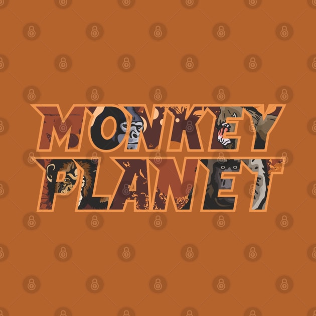 Monkey Planet Animal Birthday Gift Shirt. Monkeys, Apes by KAOZ