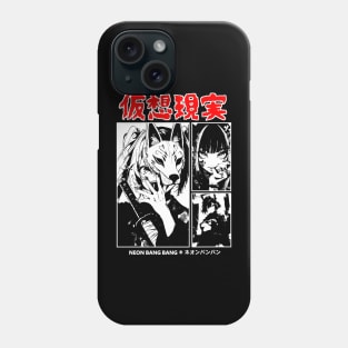 Cyberpunk Kitsune Yakuza Anime Girl Vaporwave Aesthetic Streetwear Phone Case