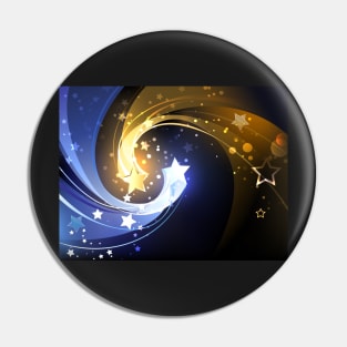 Background with Two Contrasting Stars Pin